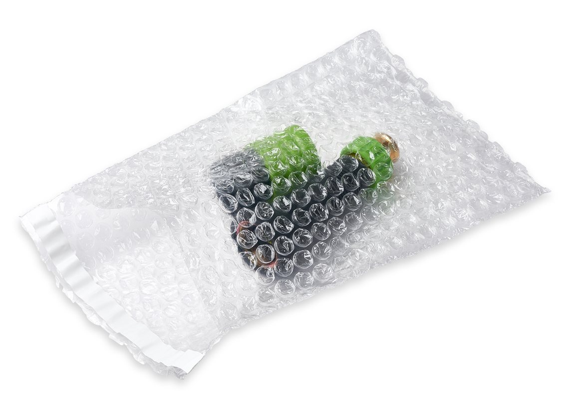 Clear bubble bags and pouches in several sizes